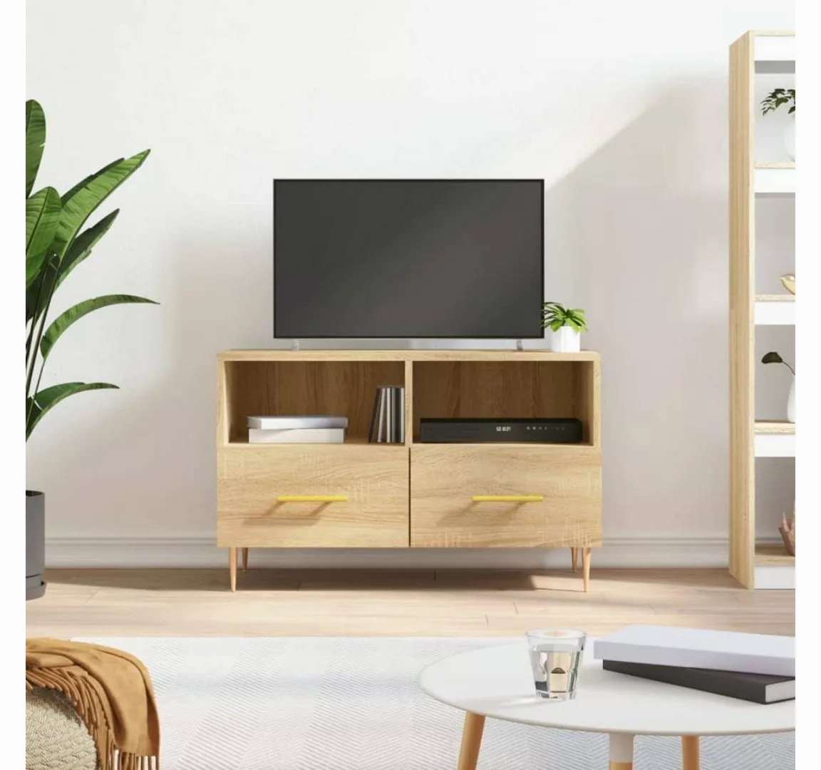 furnicato TV-Schrank Sonoma-Eiche 80x36x50 cm Holzwerkstoff günstig online kaufen