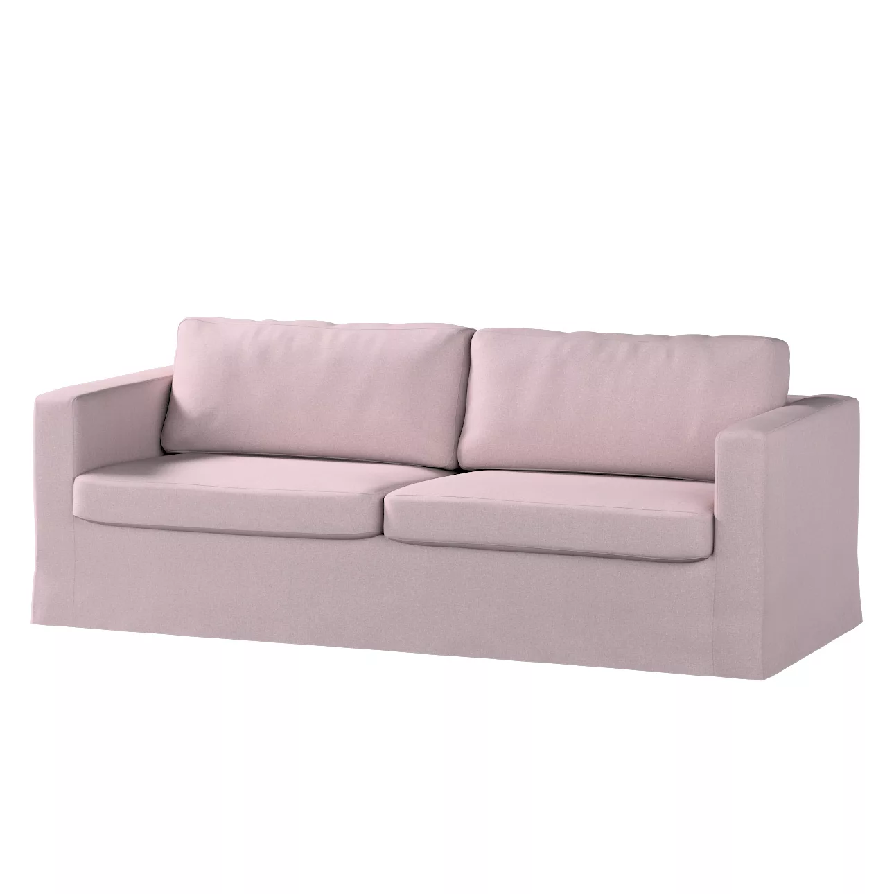 Bezug für Karlstad 3-Sitzer Sofa nicht ausklappbar, lang, rosa, Bezug für S günstig online kaufen