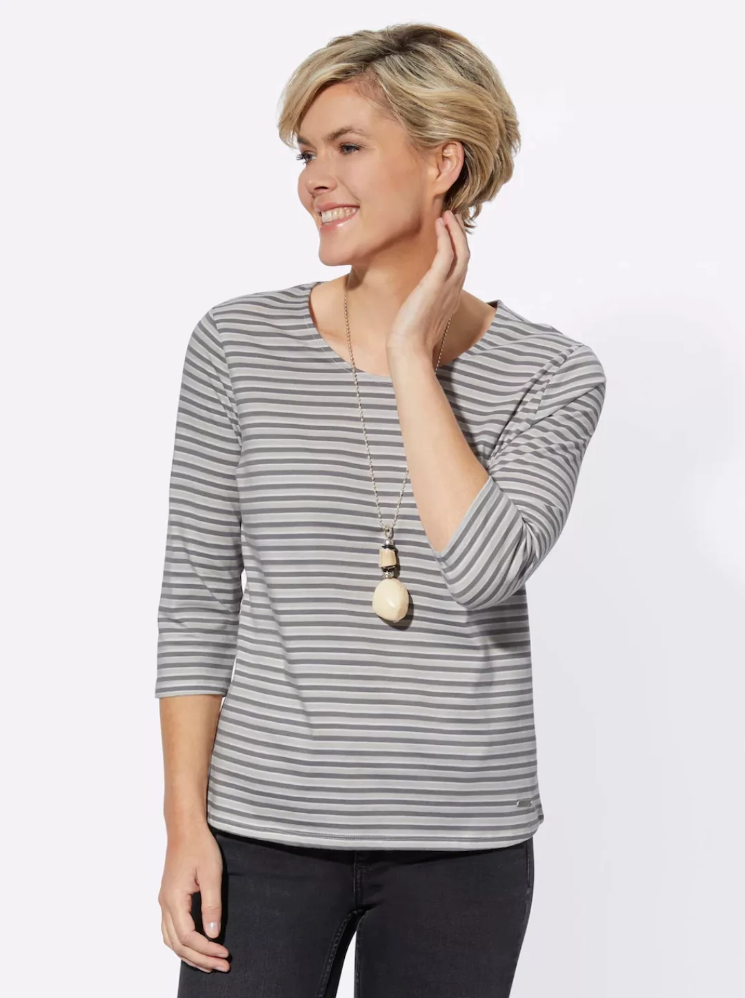 Casual Looks 3/4-Arm-Shirt "Ringelshirt" günstig online kaufen