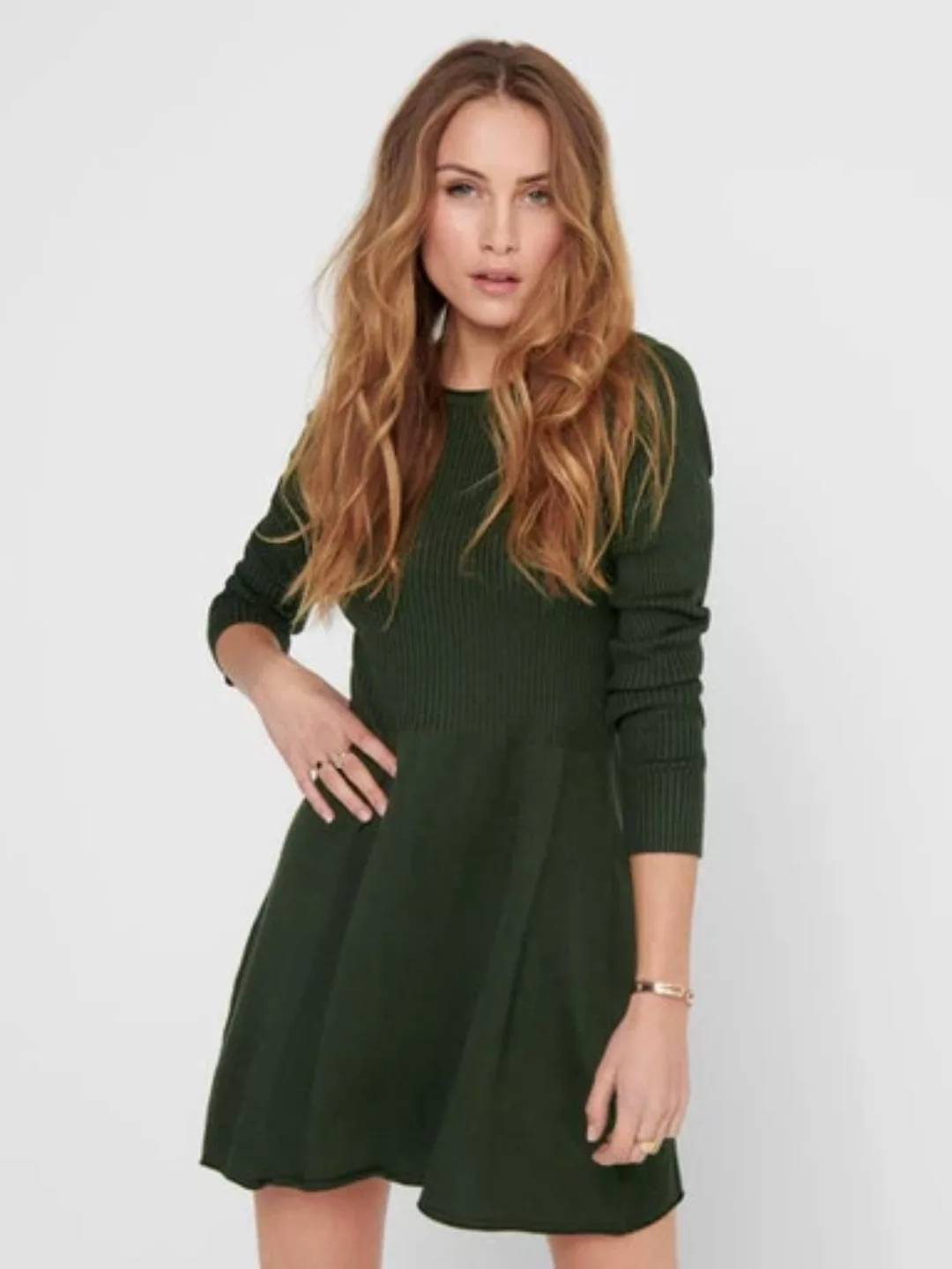 ONLY Strickkleid ONLALMA L/S O-NECK DRESS KNT NOOS günstig online kaufen