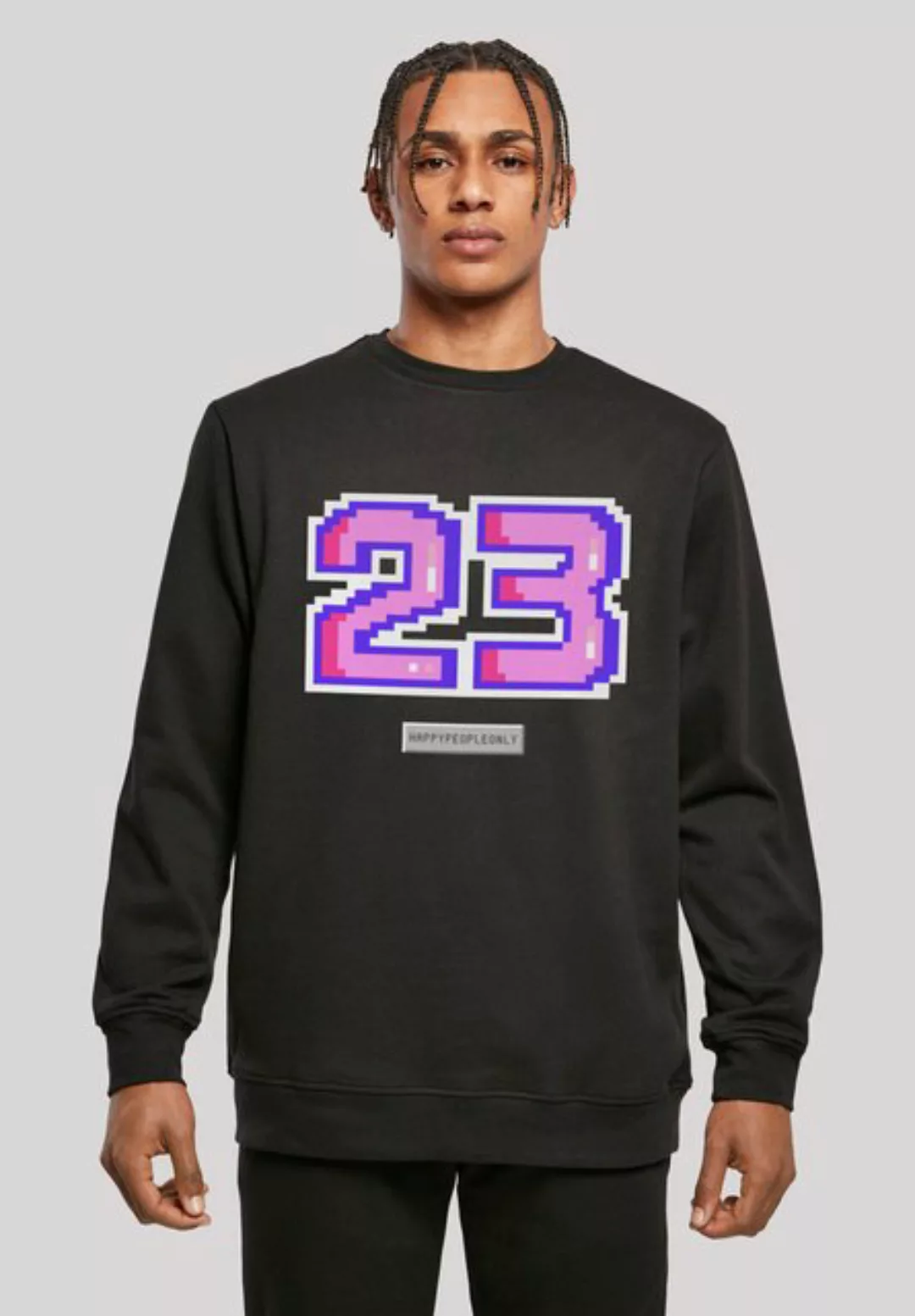 F4NT4STIC Kapuzenpullover Pixel 23 pink Print günstig online kaufen