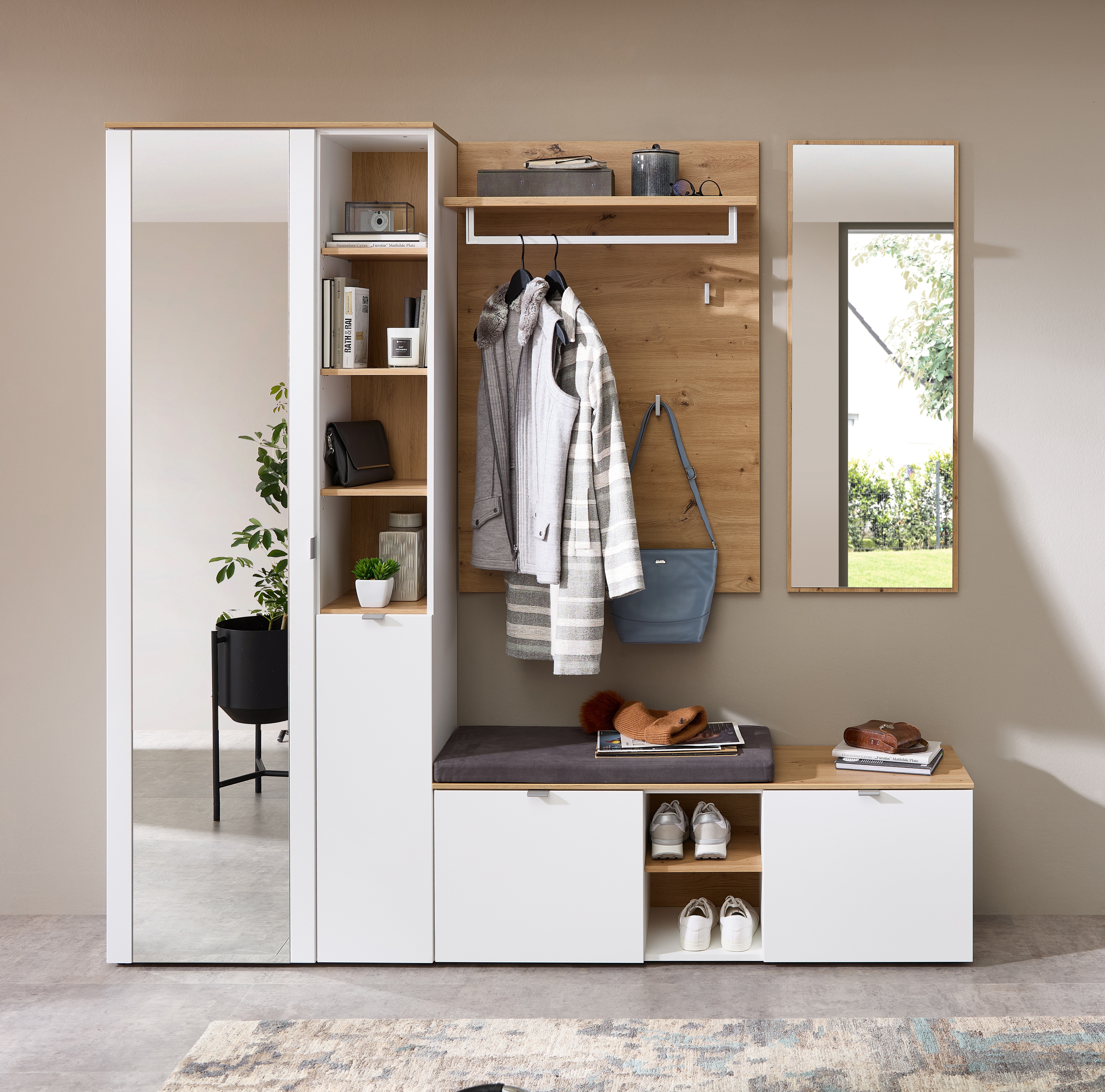 Innostyle Garderoben-Set "Bari Garderobenprogarmm, BxHxT 206x202x38 cm", (S günstig online kaufen