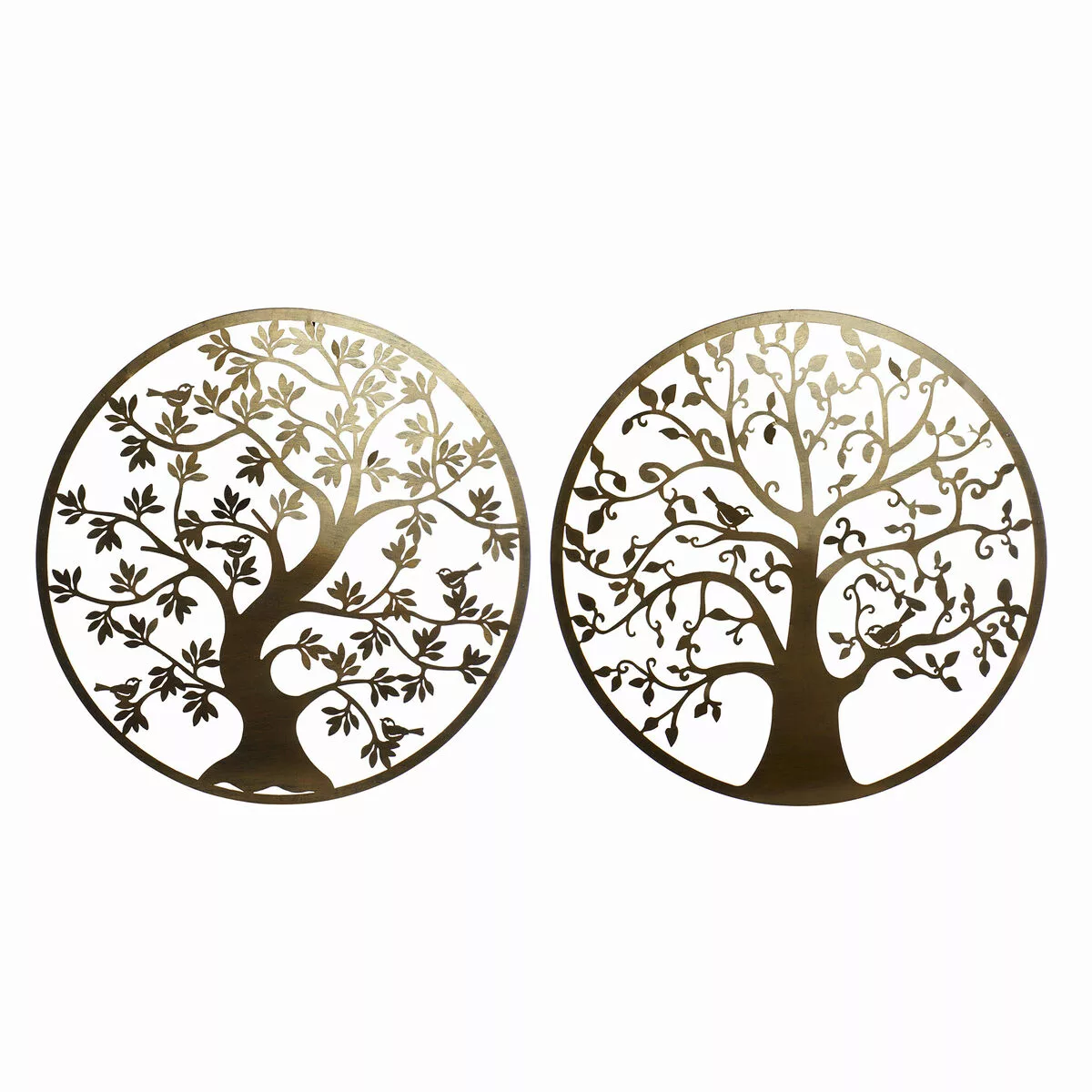 Wanddekoration Dkd Home Decor Baum Golden Metall (100 X 1 X 100 Cm) (2 Stüc günstig online kaufen