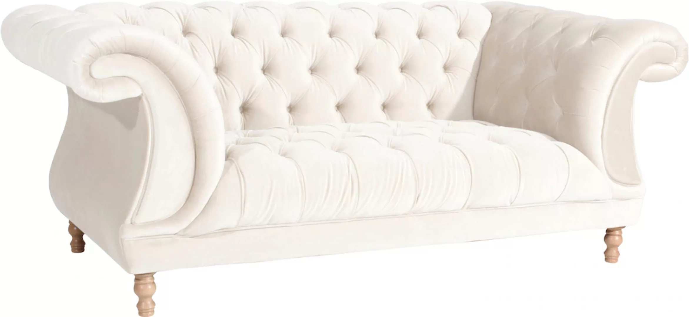 Max Winzer® Chesterfield-Sofa »Isabelle«, mit Knopfheftung & gedrechselten günstig online kaufen