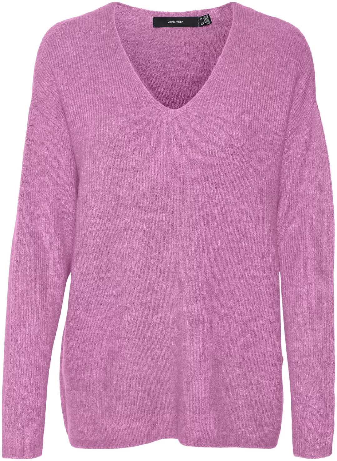 Vero Moda V-Ausschnitt-Pullover "VMCREWLEFILE LS V-NECK BLOUSE NOOS" günstig online kaufen