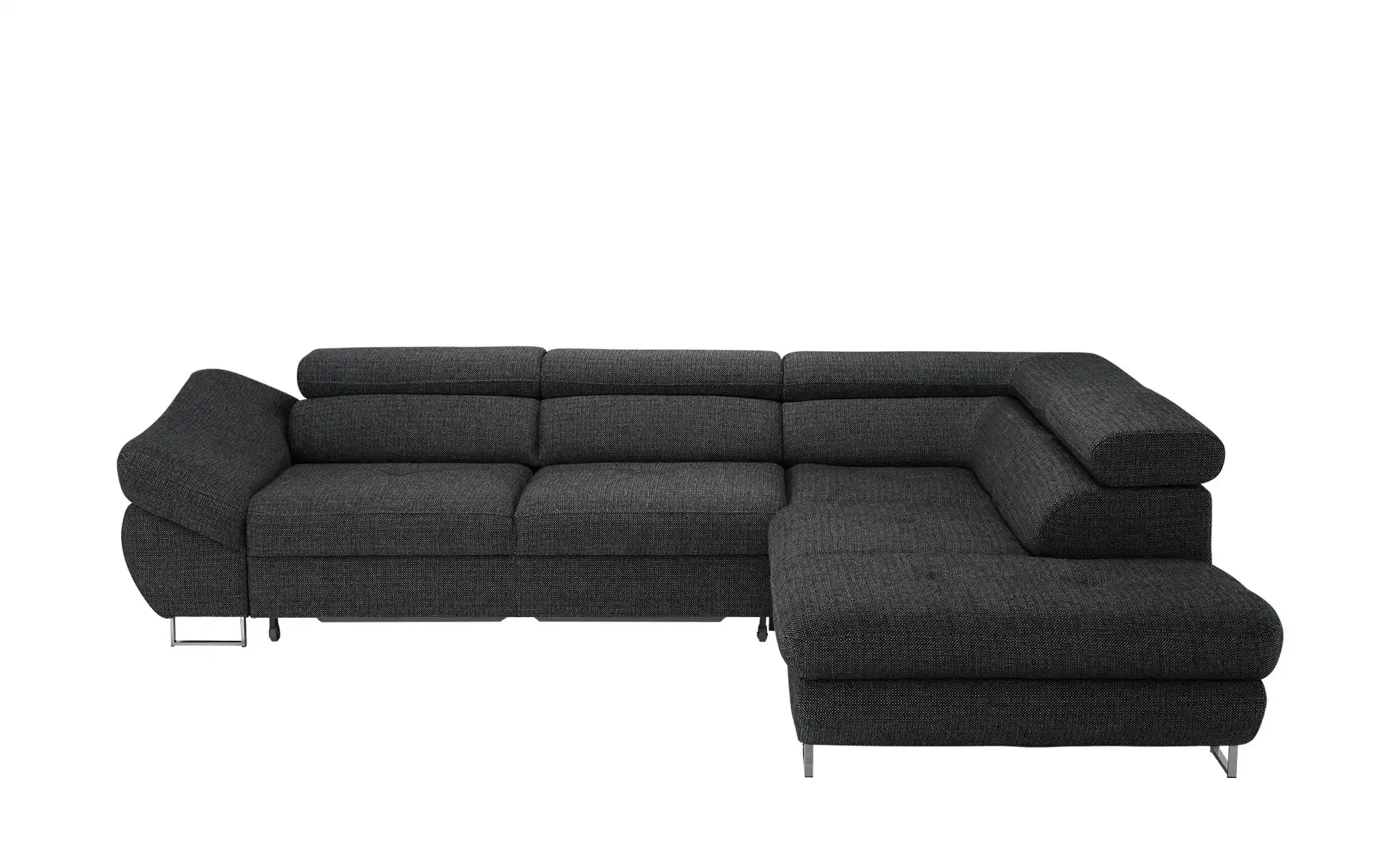 switch Ecksofa aus Flachgewebe Fabio ¦ grau ¦ Maße (cm): B: 280 H: 69 T: 23 günstig online kaufen