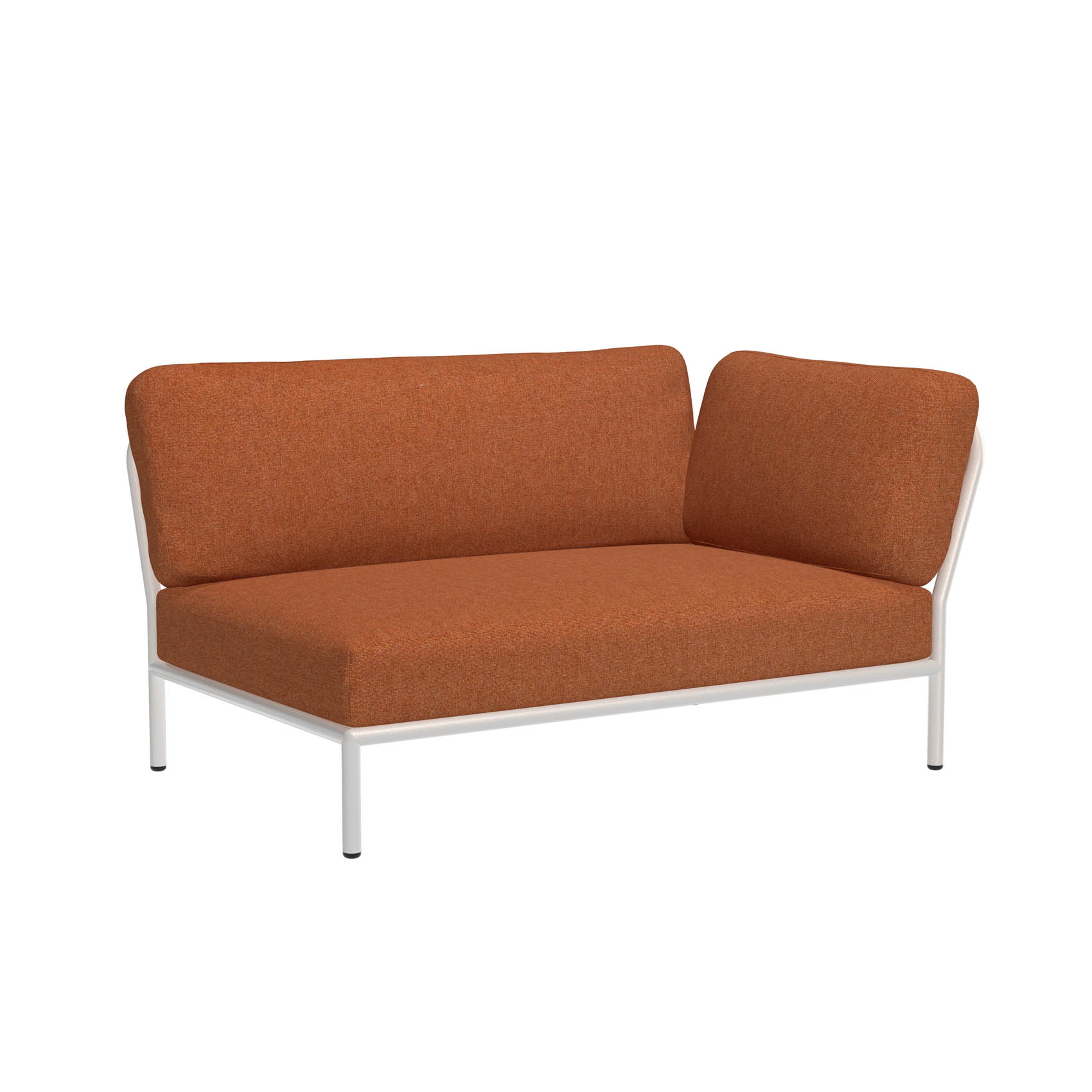 LEVEL Outdoor Sofa Lounge-Modul 2 Rost Weiß Rechts günstig online kaufen