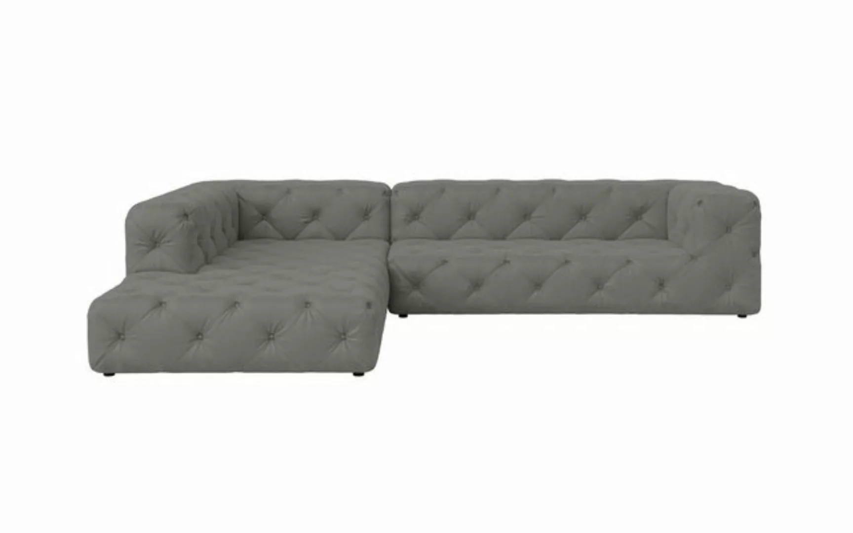 Places of Style Ecksofa FOLLINA, L-Form, mit klassischer Chesterfield-Knopf günstig online kaufen