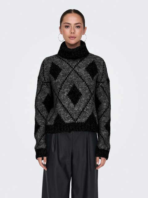 JACQUELINE de YONG Strickpullover Strickpullover Rollkragen Langarm Tiefe S günstig online kaufen