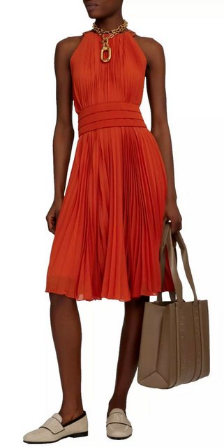 Max Mara Midikleid Golena Pleated S Knieumspielende Länge, ärmellos, Plisse günstig online kaufen