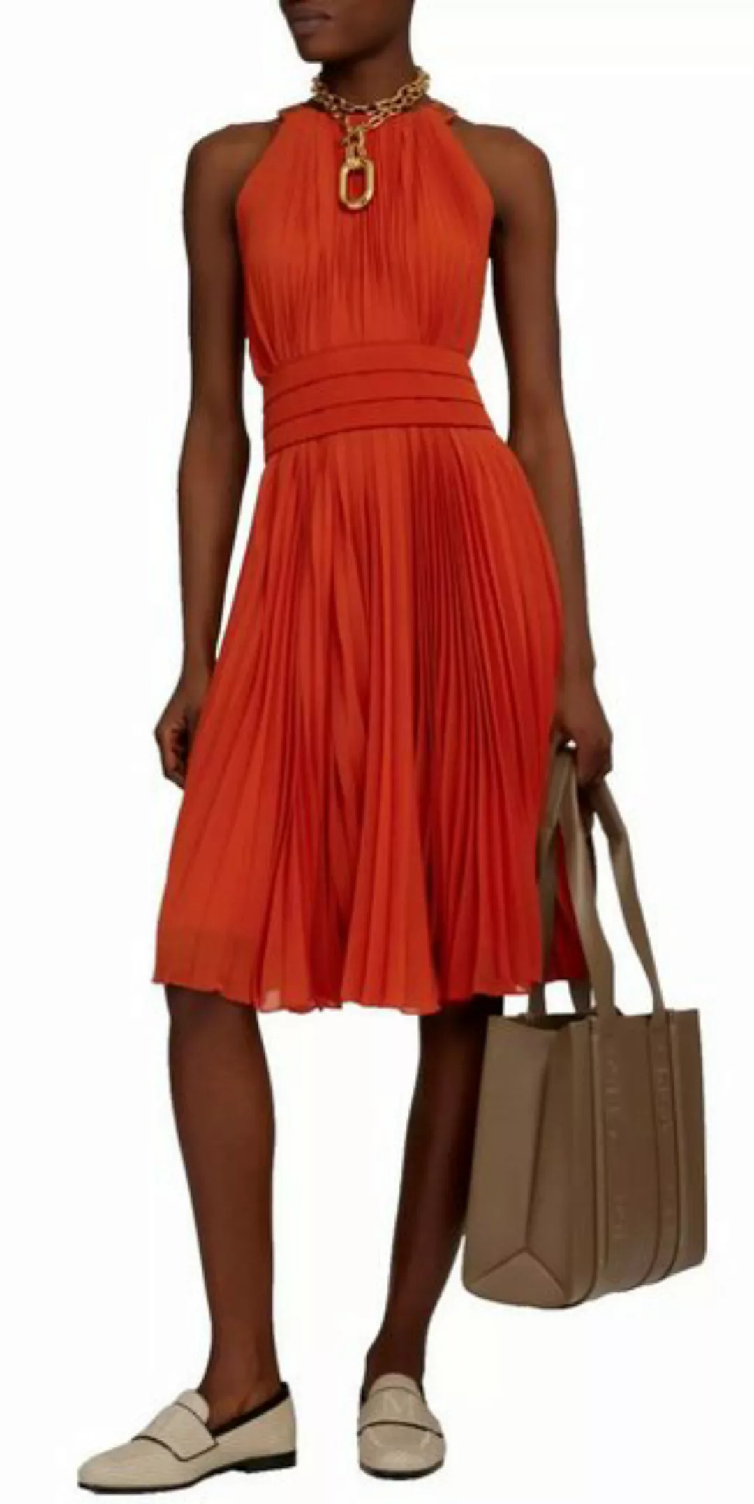 Max Mara Midikleid Golena Pleated S Knieumspielende Länge, ärmellos, Plisse günstig online kaufen