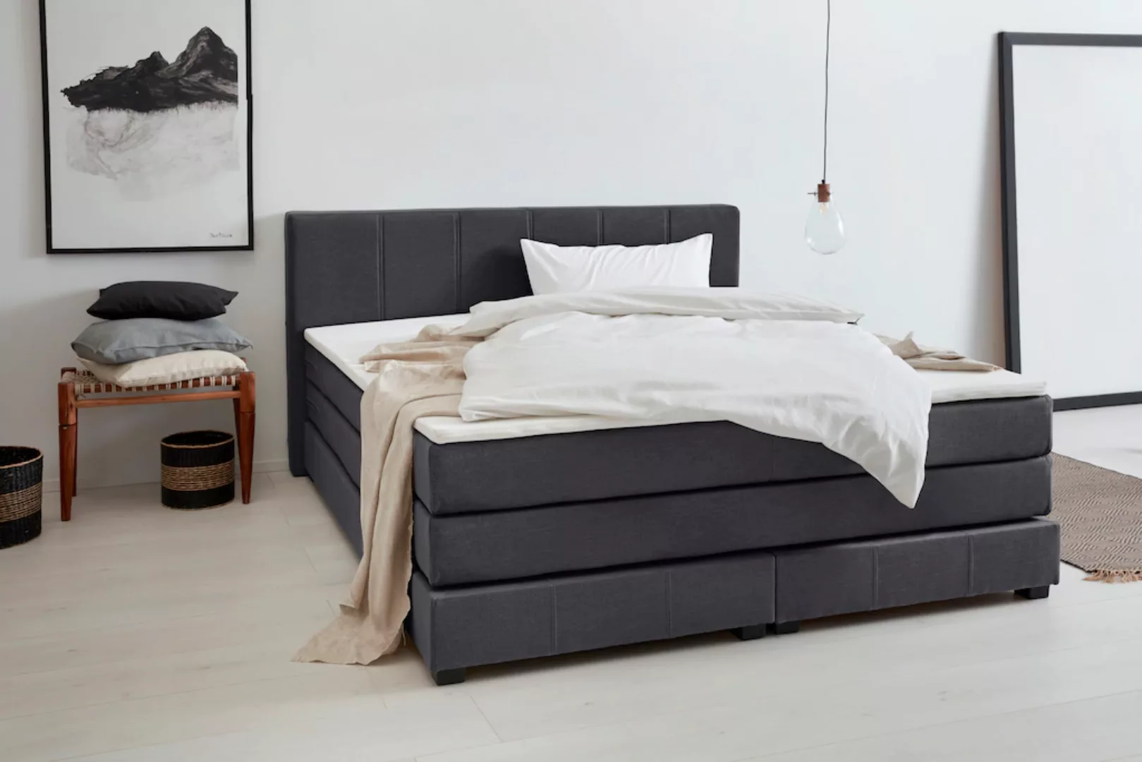 OTTO products Boxspringbett "Peetu" günstig online kaufen