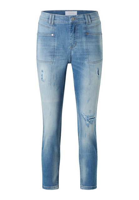 ANGELS 5-Pocket-Jeans Jeans Leni Flared Fringe günstig online kaufen