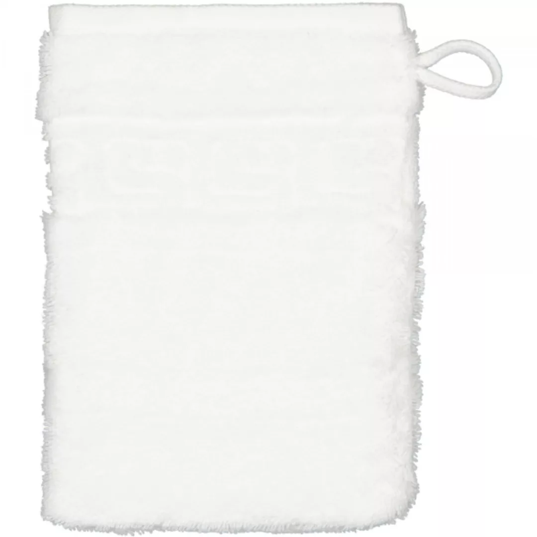 Cawö - Noblesse Uni 1001 - Farbe: 600 - weiß - Waschhandschuh 16x22 cm günstig online kaufen