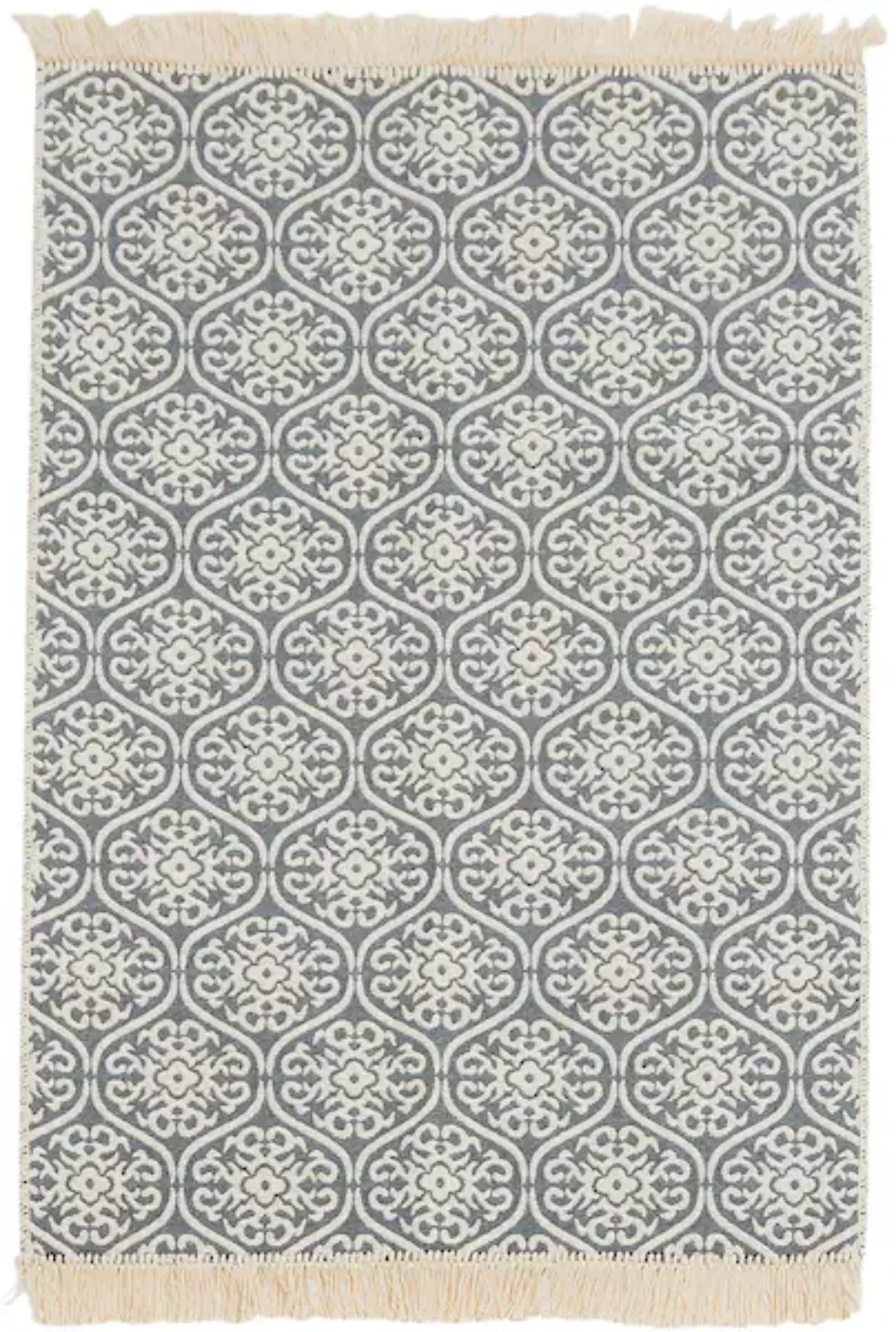 done.® Teppich »FLORENZ«, rechteckig, Flachgewebe, Ornamente, mit Fransen, günstig online kaufen
