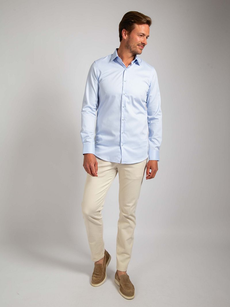 Suitable Twill Hemd Hellblau - Größe 40 günstig online kaufen