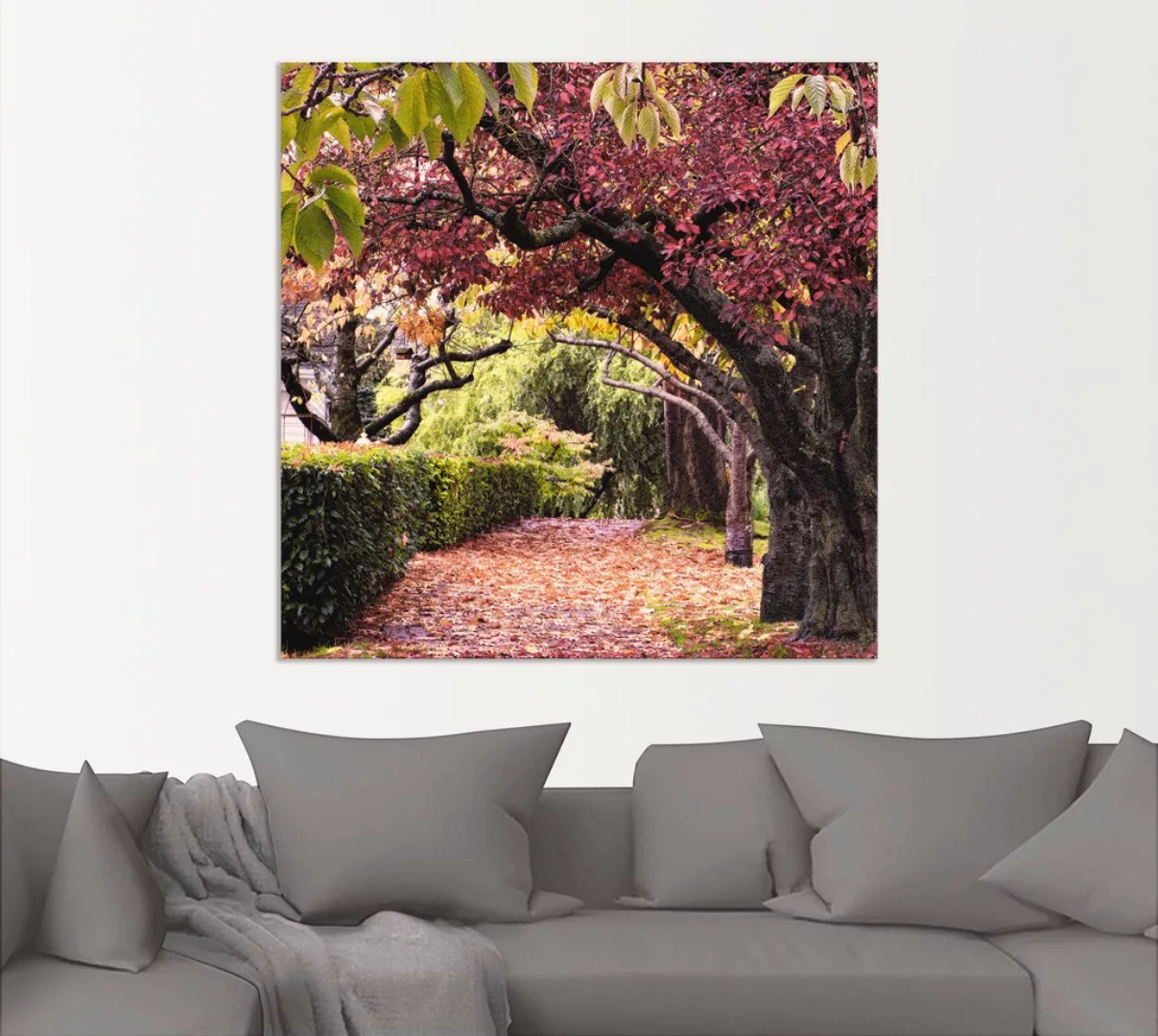 Artland Wandbild "Baumbogen", Bäume, (1 St.), als Alubild, Outdoorbild, Lei günstig online kaufen