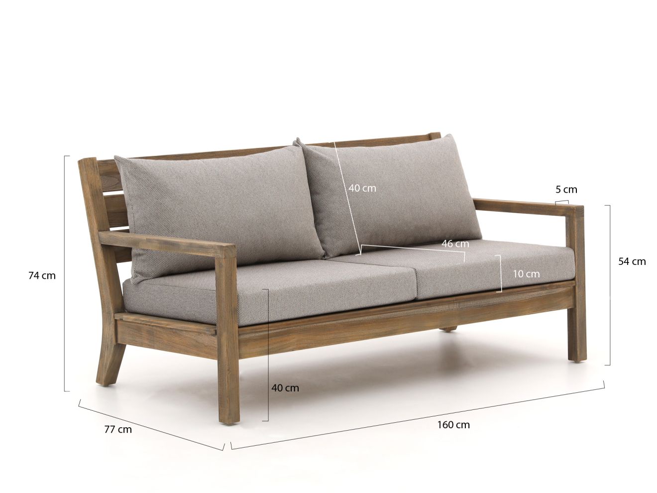 ROUGH Batang Gartensofa 160 cm günstig online kaufen