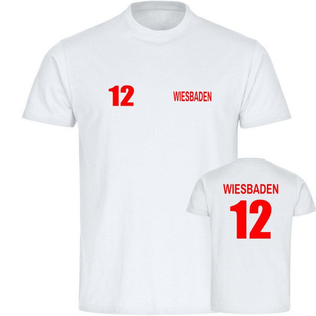 multifanshop T-Shirt Herren Wiesbaden - Trikot Nummer 12 - Männer günstig online kaufen