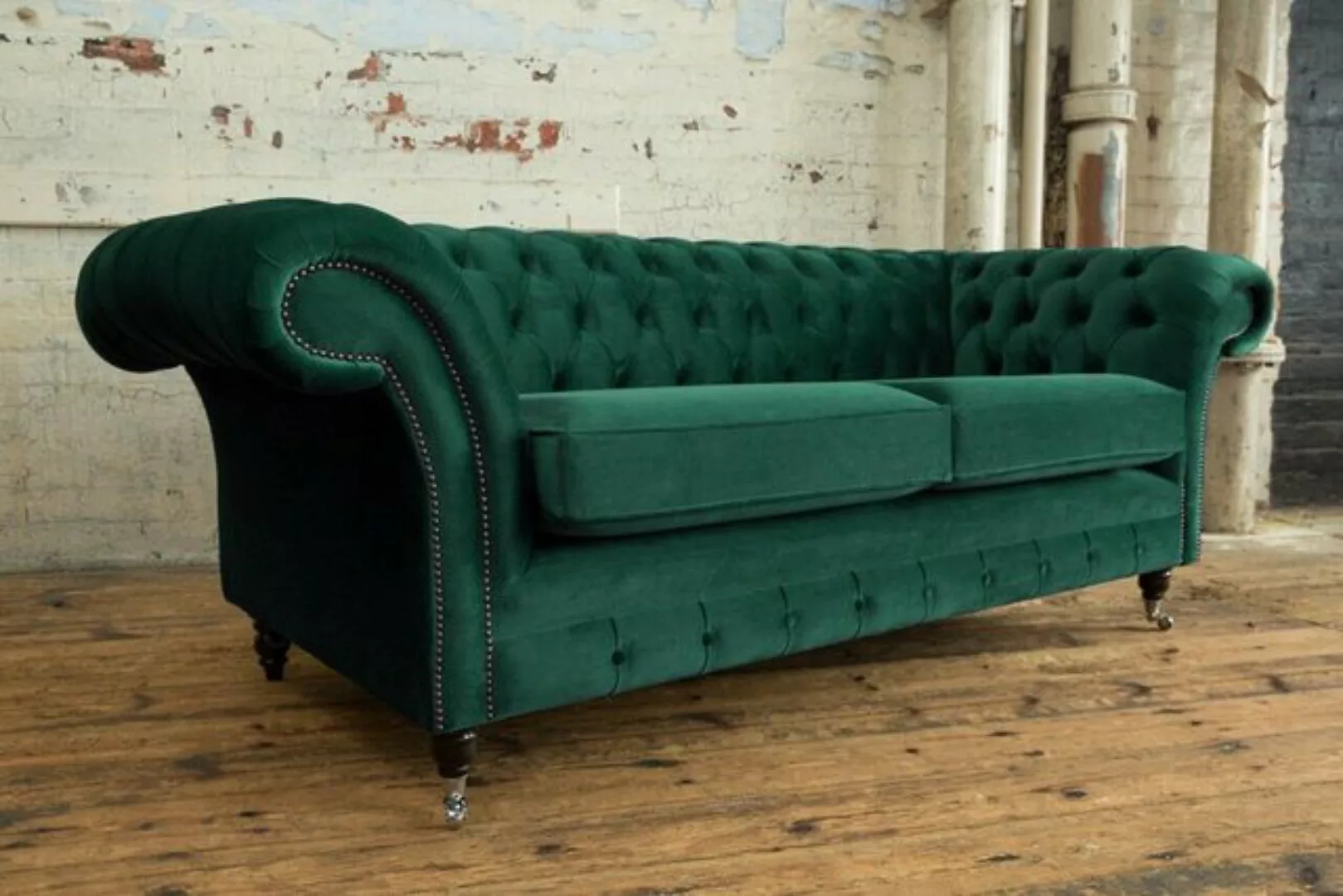 JVmoebel Chesterfield-Sofa Sofa 3 Sitzer Couch Chesterfield Polster Sitz Te günstig online kaufen