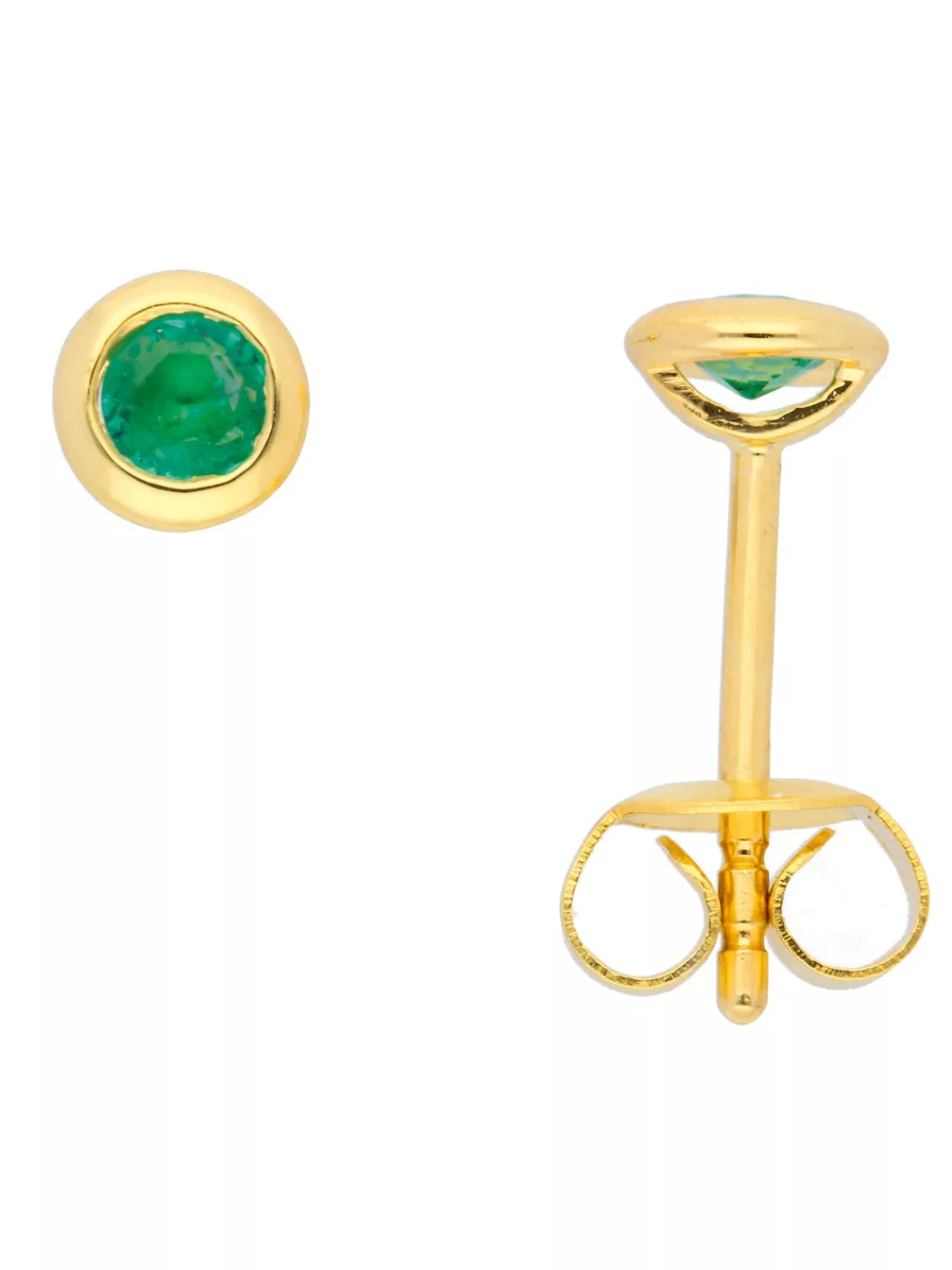 Adelia´s Paar Ohrhänger "585 Gold Ohrringe Ohrstecker", mit Smaragd Goldsch günstig online kaufen