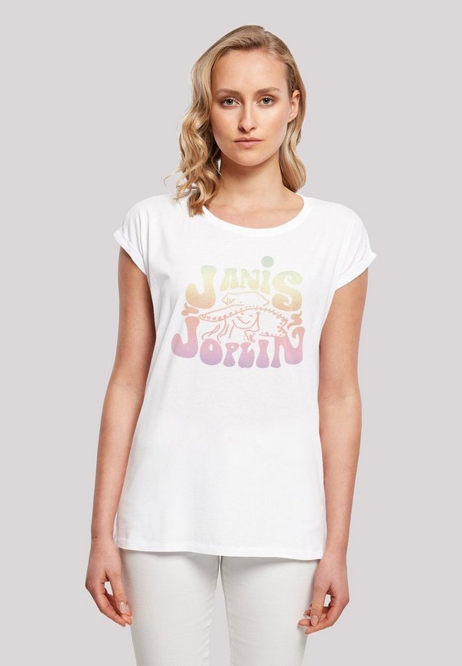 F4NT4STIC T-Shirt Janis Joplin Pastel Logo Print günstig online kaufen