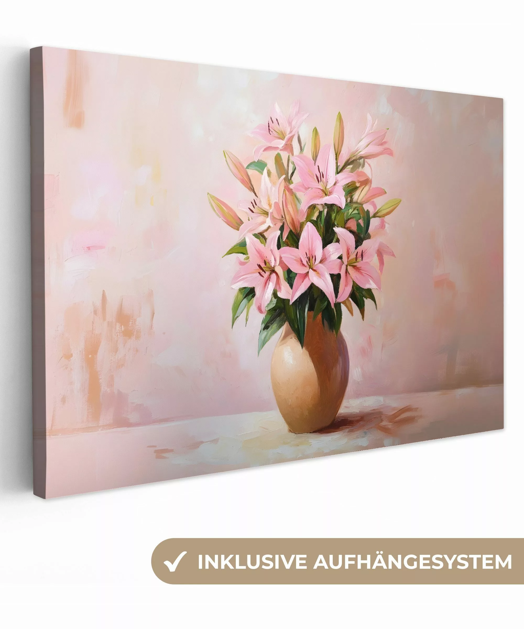 OneMillionCanvasses® Leinwandbild Vase - Blumen - günstig online kaufen