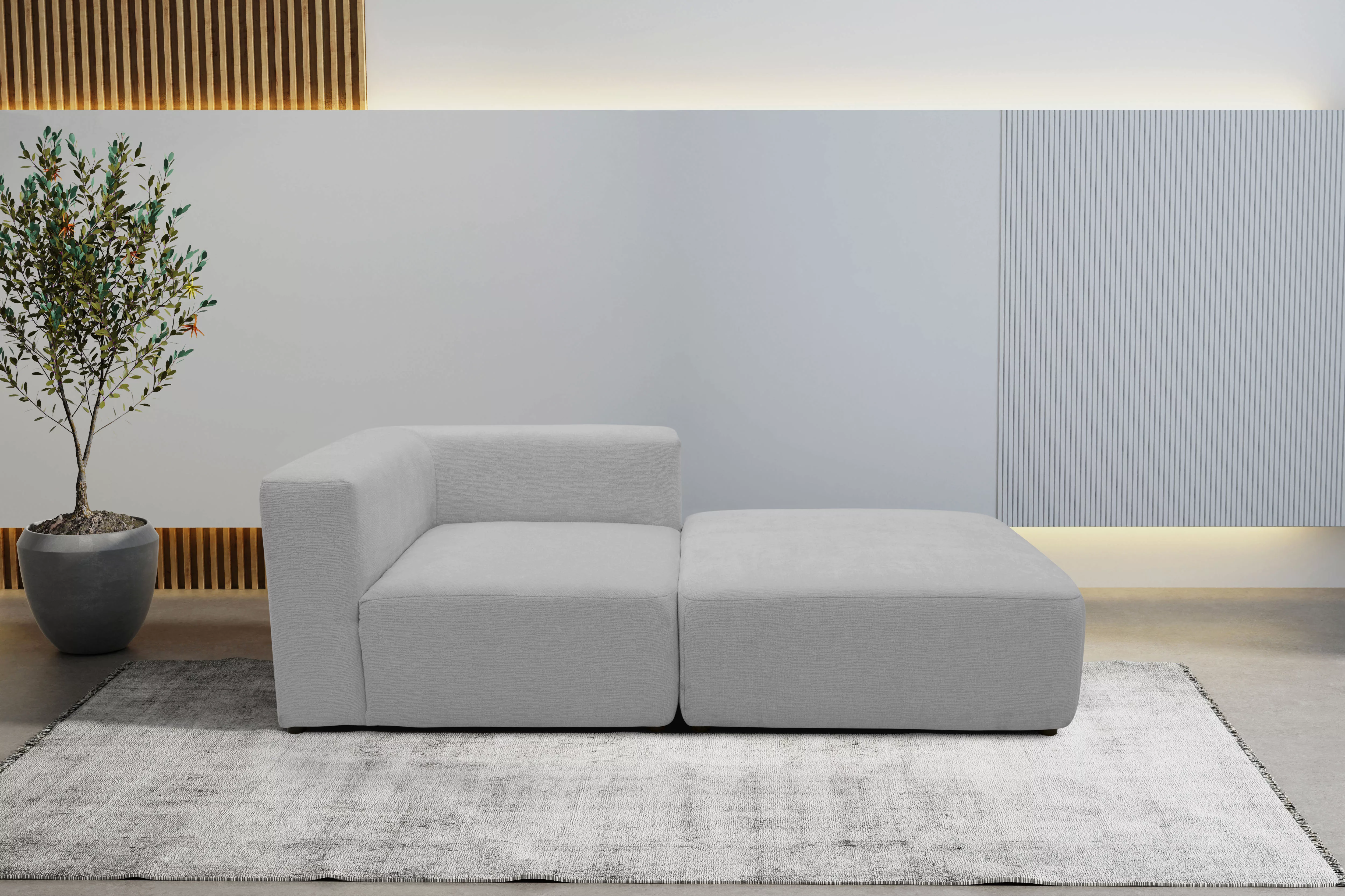 andas Sofa-Eckelement Utvik bestehend aus Eckelement und Hocker, als Modul günstig online kaufen