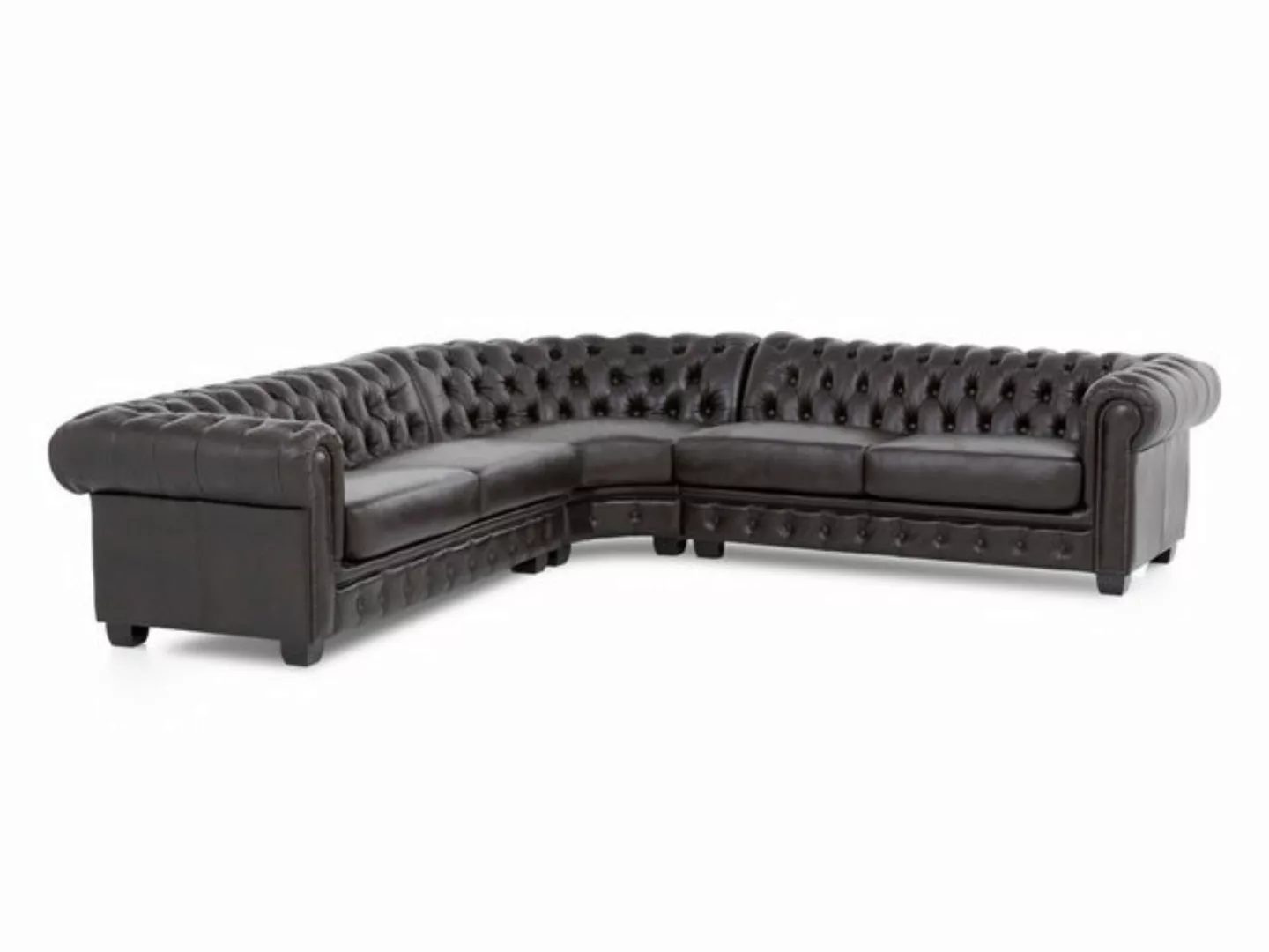 massivum Ecksofa Chesterfield III braun günstig online kaufen