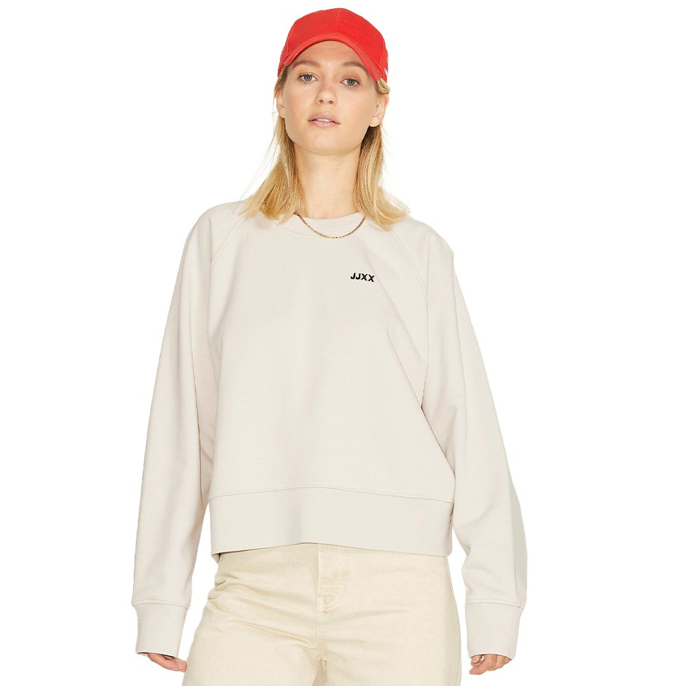 Jjxx Caitlyn Oversize Time Pullover L Moonbeam / Detail Emb Black günstig online kaufen