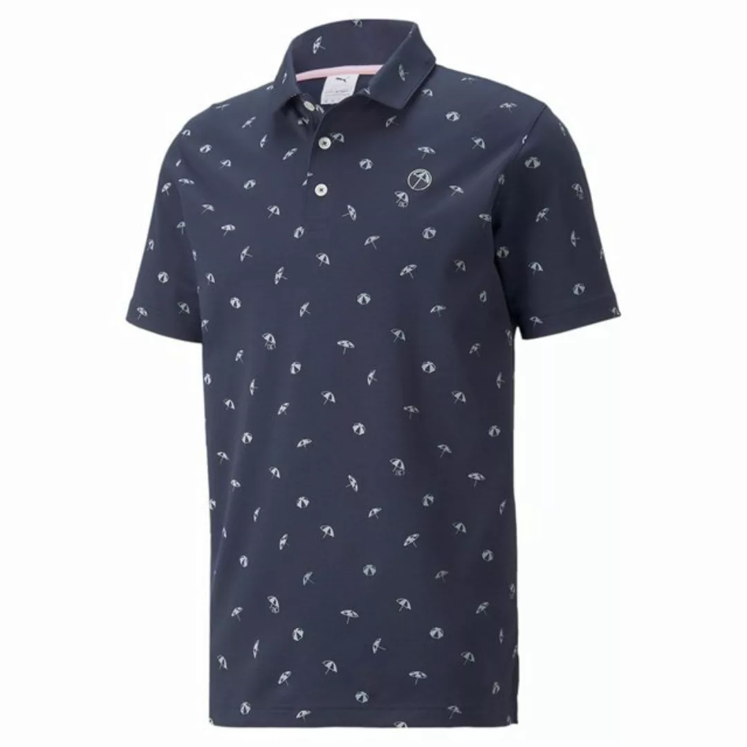 PUMA Poloshirt Puma Golf Polo 'Dancing Umbrellas' Navy Herren günstig online kaufen