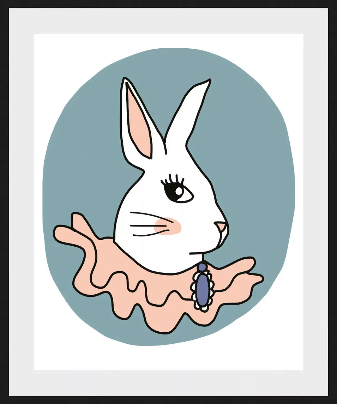 queence Bild "Stina", Hase-Hasen-Kunst-Haustiere, (1 St.), HD Premium Poste günstig online kaufen