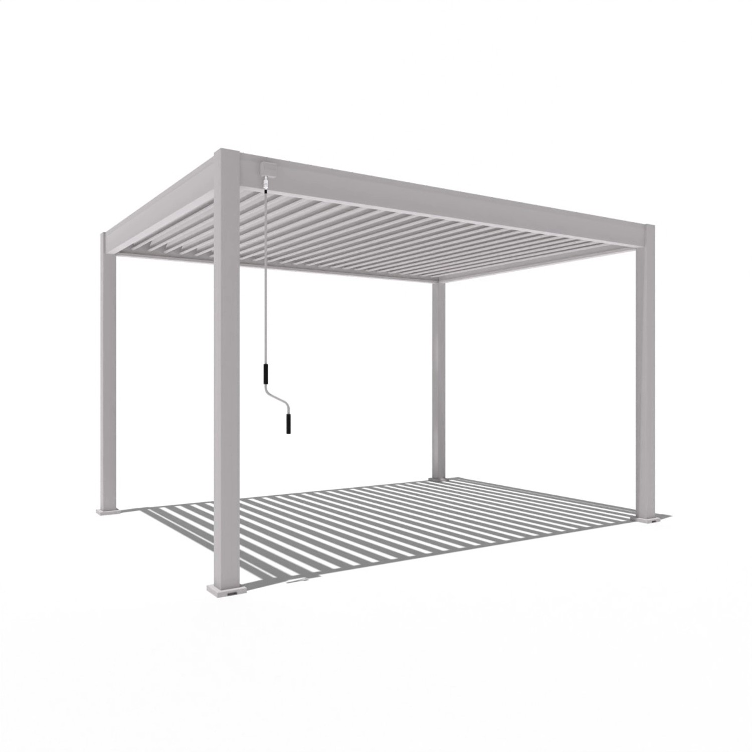 Weide Classic Alu-Stahl Pavillon 3 x 4 M Ivory Sand Pergola Freistehend günstig online kaufen