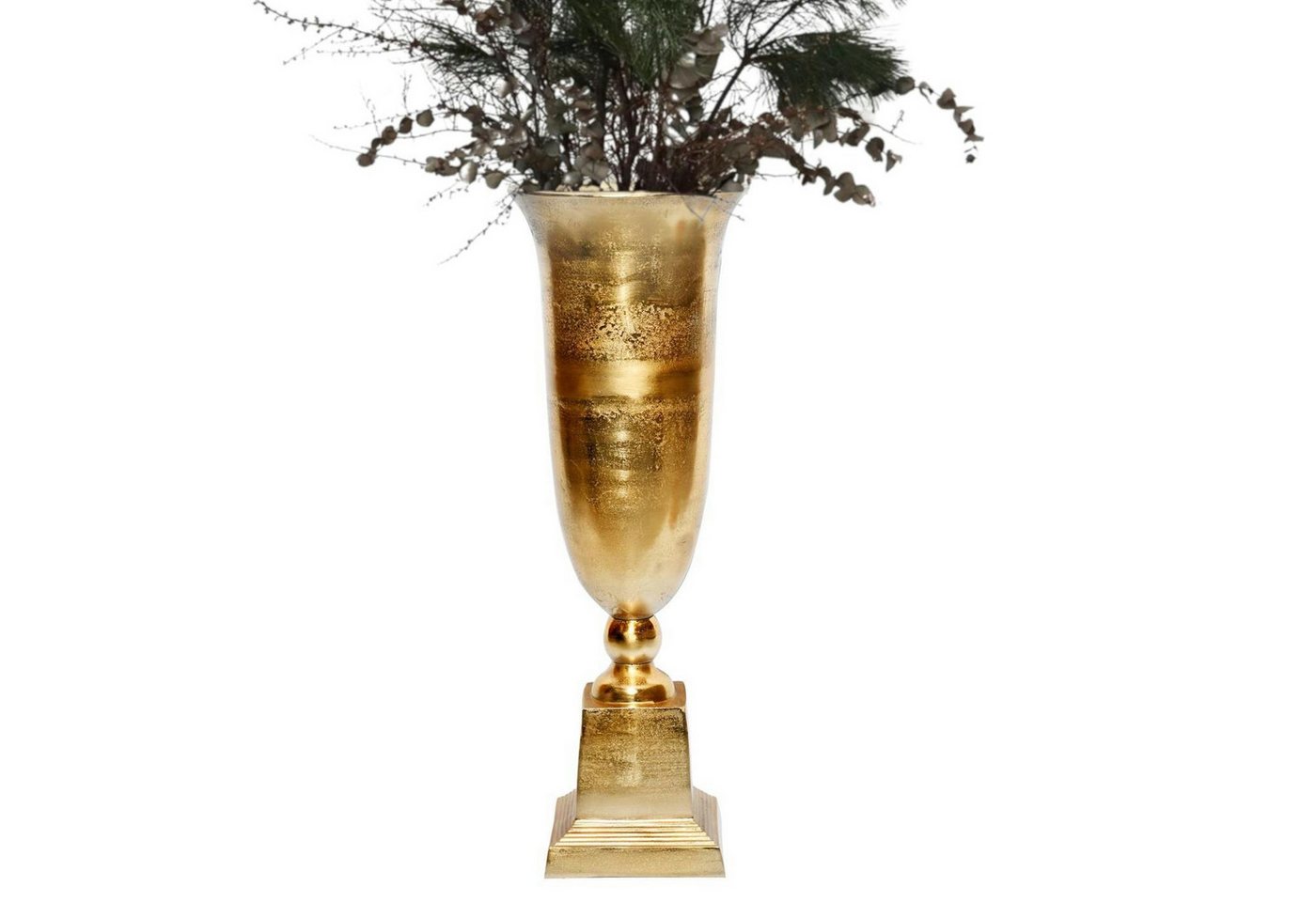 baario Buffet Bodenvase BALMA gold XXL groß Pokalvase 85cm Aluminium Deko A günstig online kaufen