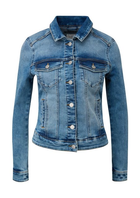 QS Outdoorjacke QS by s.Oliver Klassische Jeansjacke in Blau (1-St) Einschu günstig online kaufen