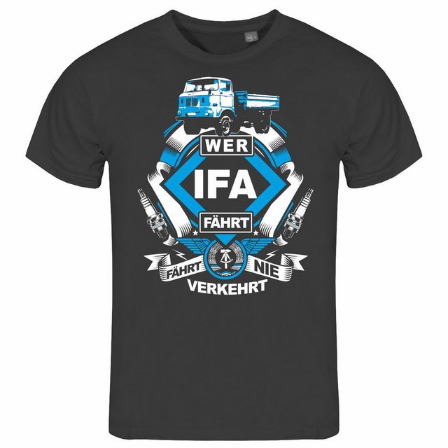 deinshirt Print-Shirt Herren T-Shirt Wer IFA fährt fährt nie verkehrt W50 F günstig online kaufen