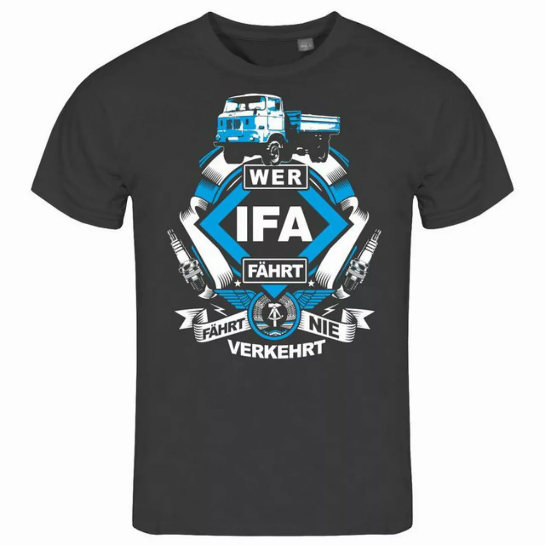 deinshirt Print-Shirt Herren T-Shirt Wer IFA fährt fährt nie verkehrt W50 F günstig online kaufen