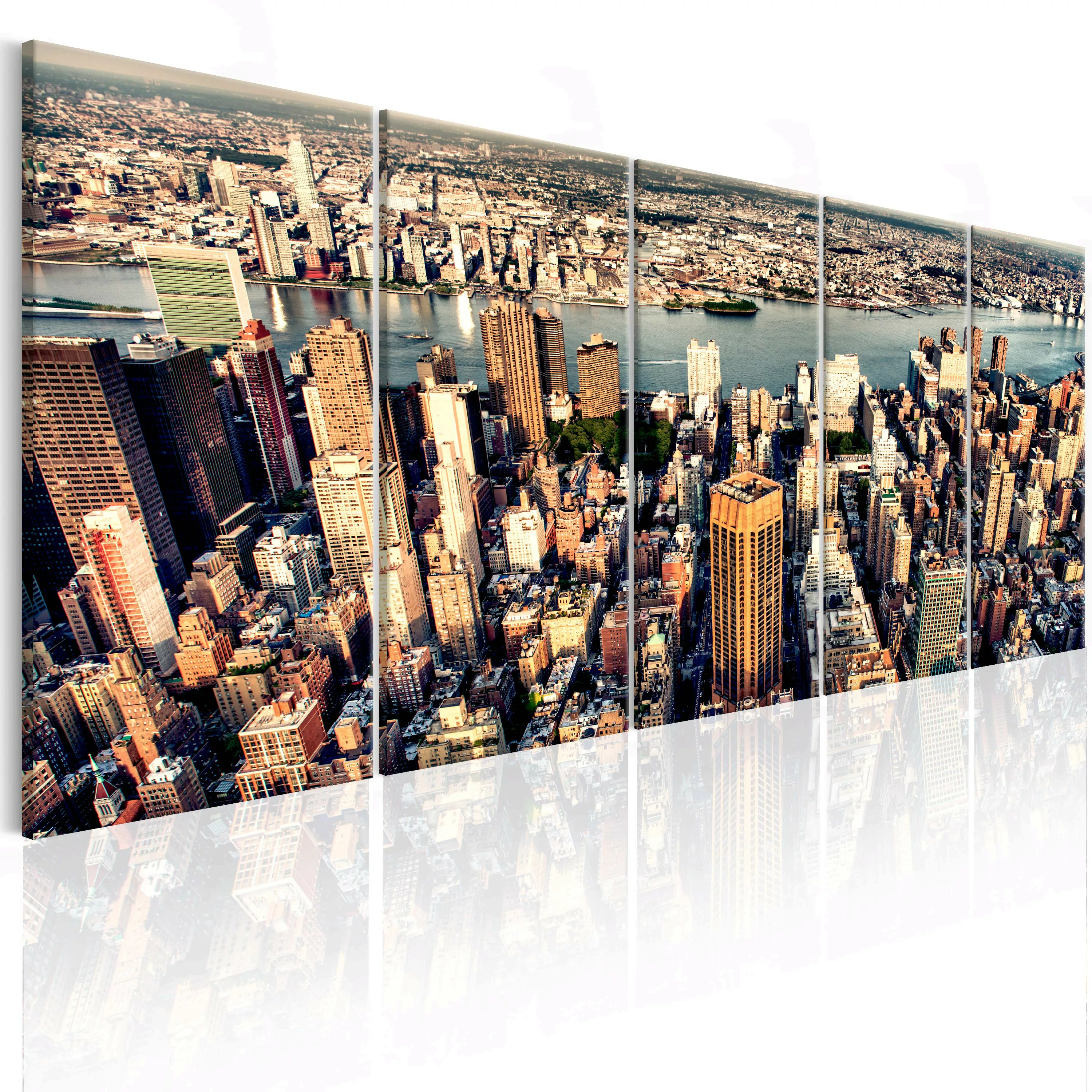 Wandbild - Flight Over New York günstig online kaufen