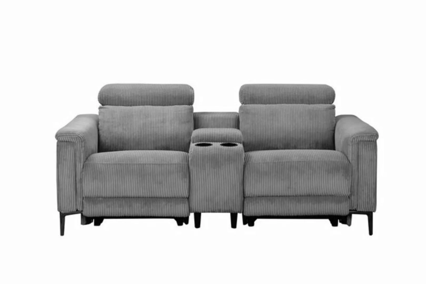 Places of Style 2-Sitzer Lund in Cord, 2er-Kinosofa, TV-Sessel, Multimedia- günstig online kaufen