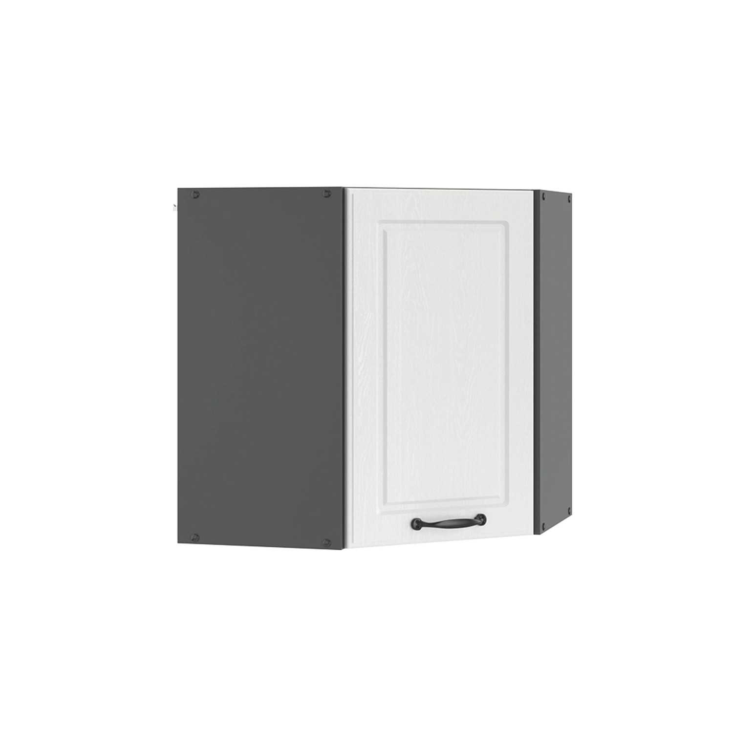 Vicco Eckhängeschrank R-Line, Weiß Landhaus/Anthrazit, 57 günstig online kaufen