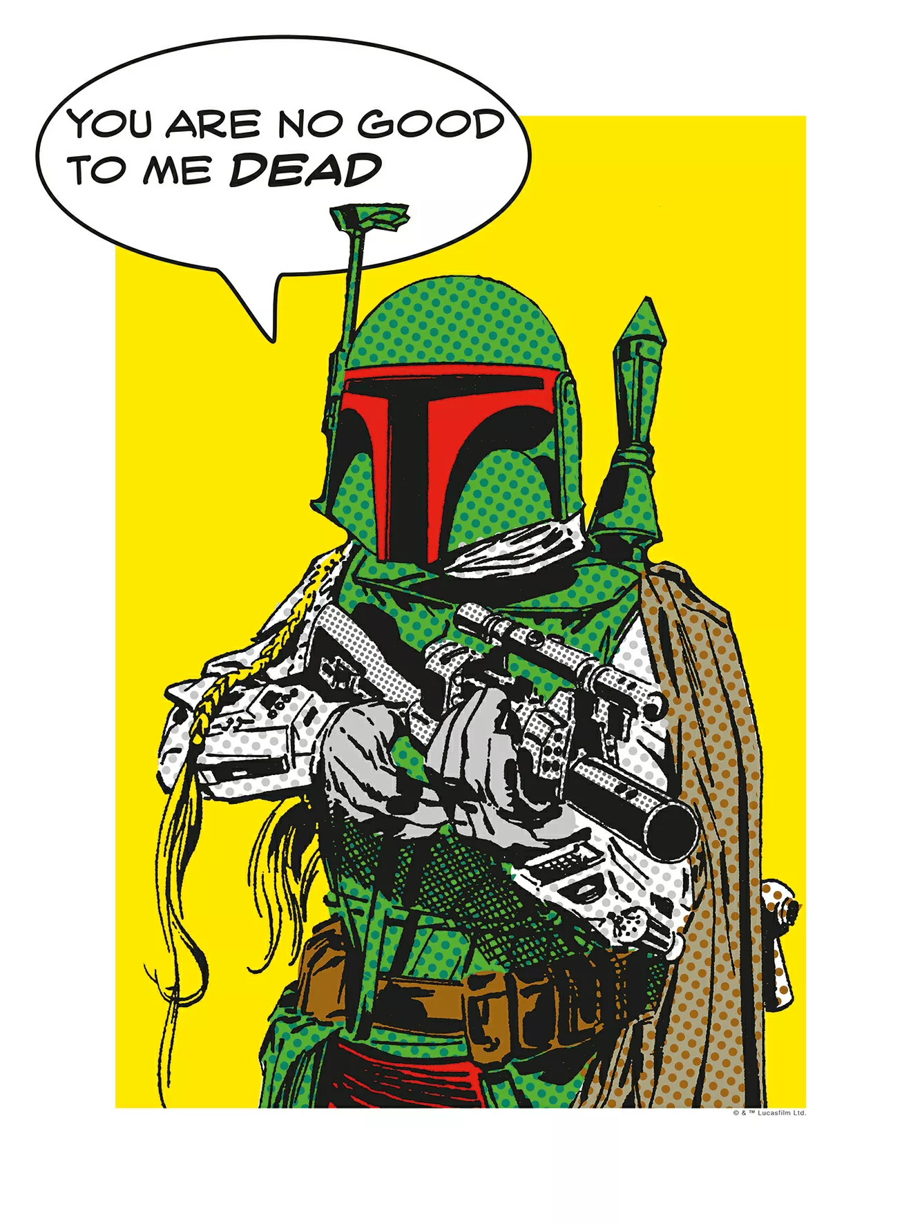 Komar Wandbild Star Wars Boba Fett 30 x 40 cm günstig online kaufen