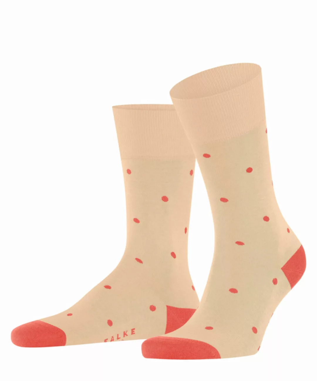 FALKE Dot Herren Socken, 39-42, Beige, Punkte, Baumwolle, 13269-406502 günstig online kaufen