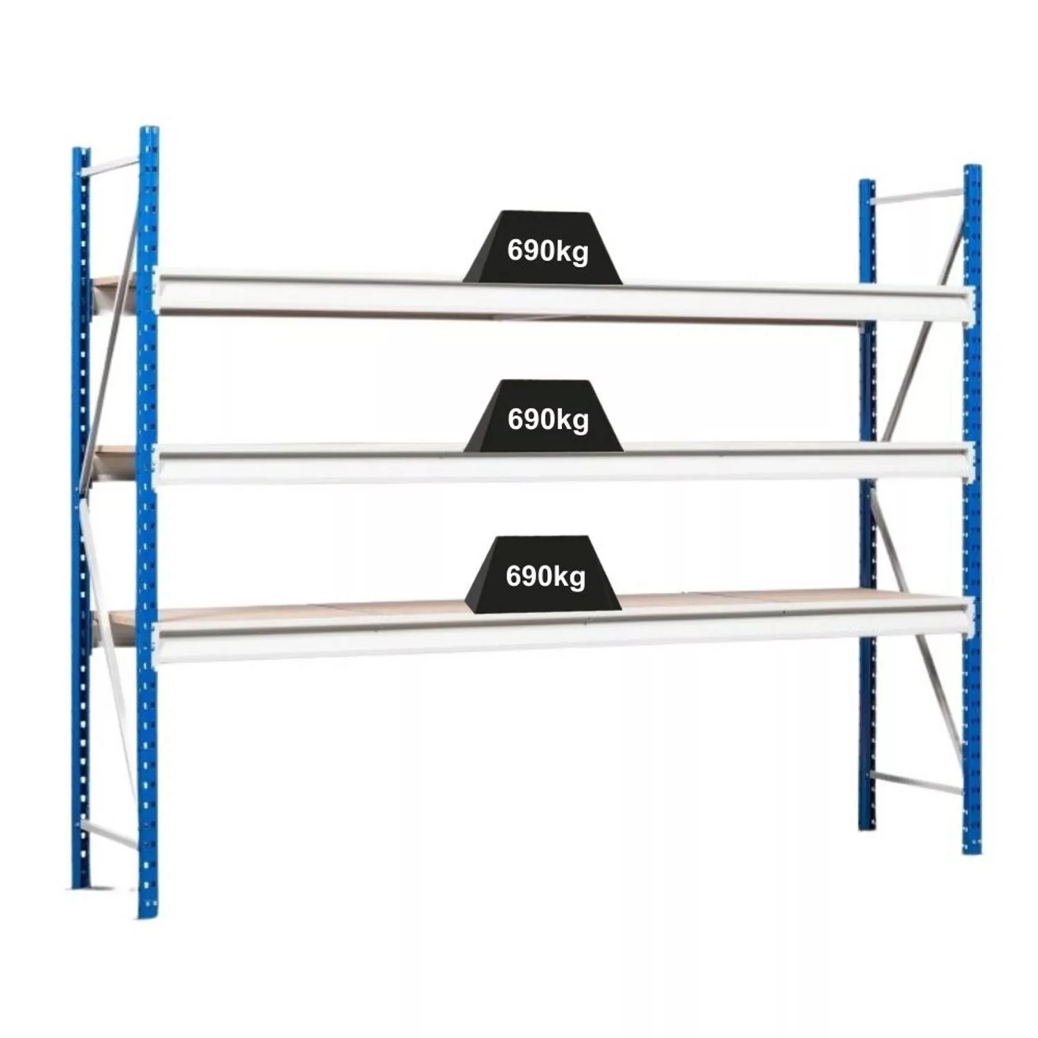 PROREGAL Weitspannregal Maximus Pro Grundregal HxBxT 200 x 200 x 100 cm 3 E günstig online kaufen