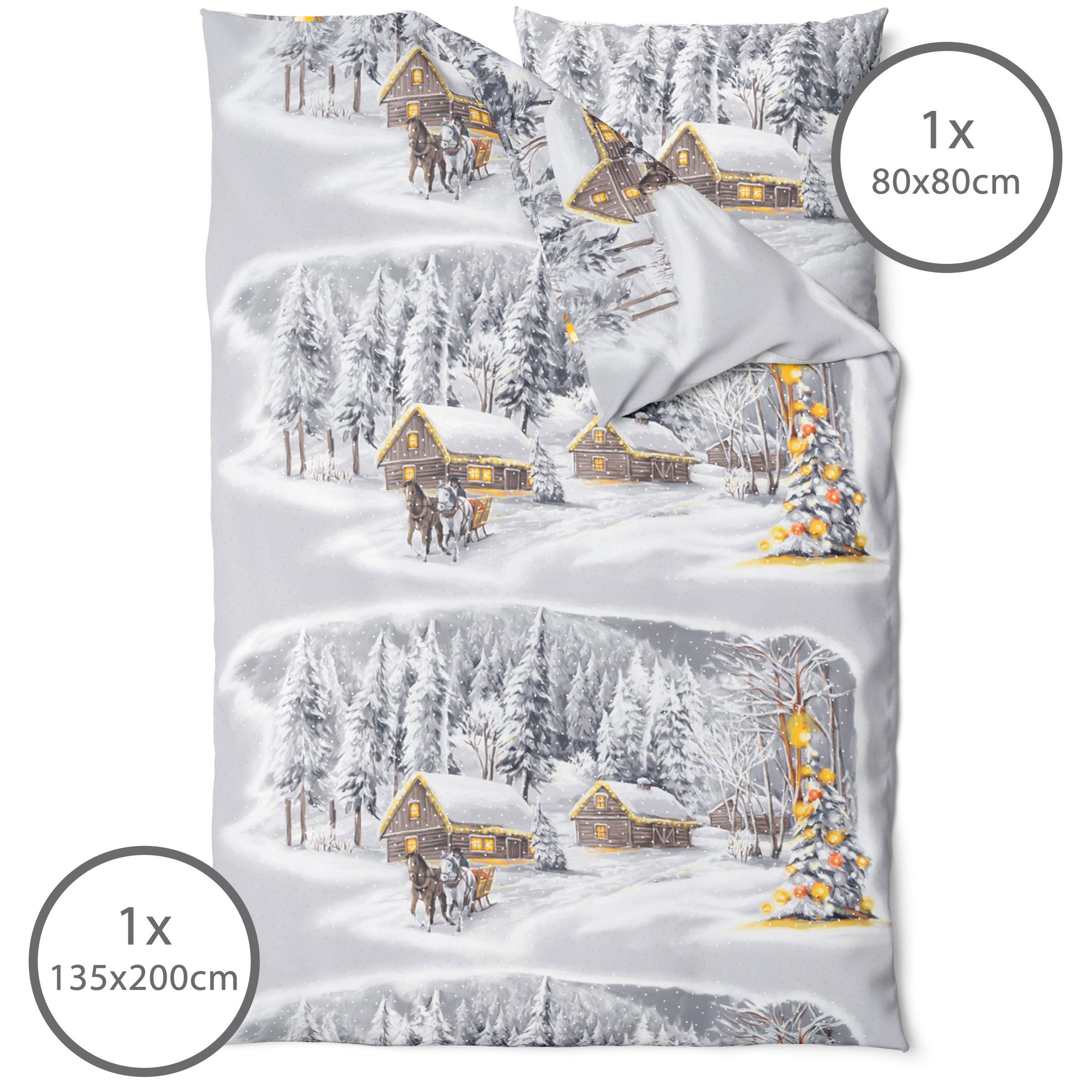 LINKHOFF Bettwäsche Biber Bettwäsche 135x200 / günstig online kaufen