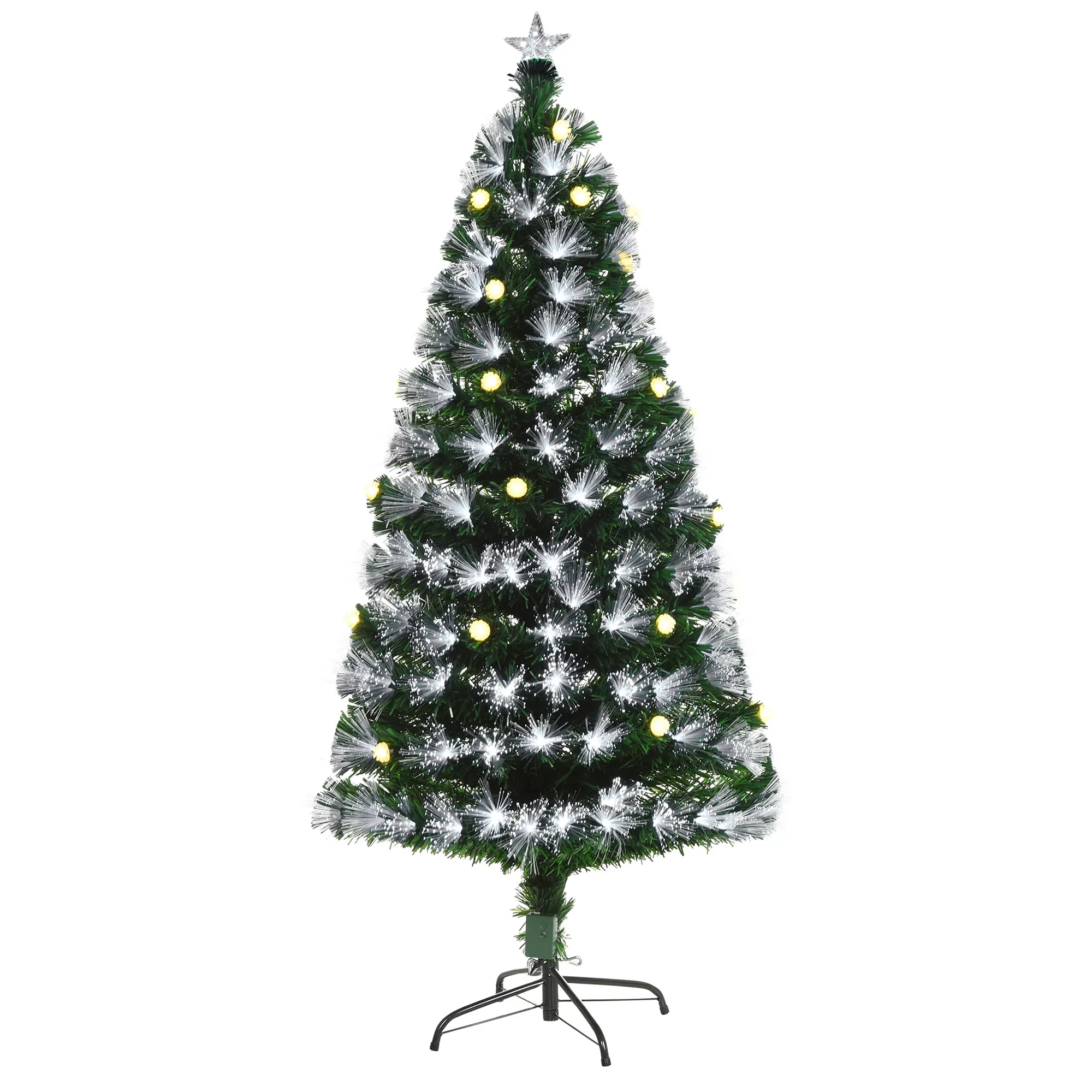 HOMCOM künstlicher Weihnachtsbaum mit Fernsteuerung LED-Leuchten Christbaum günstig online kaufen
