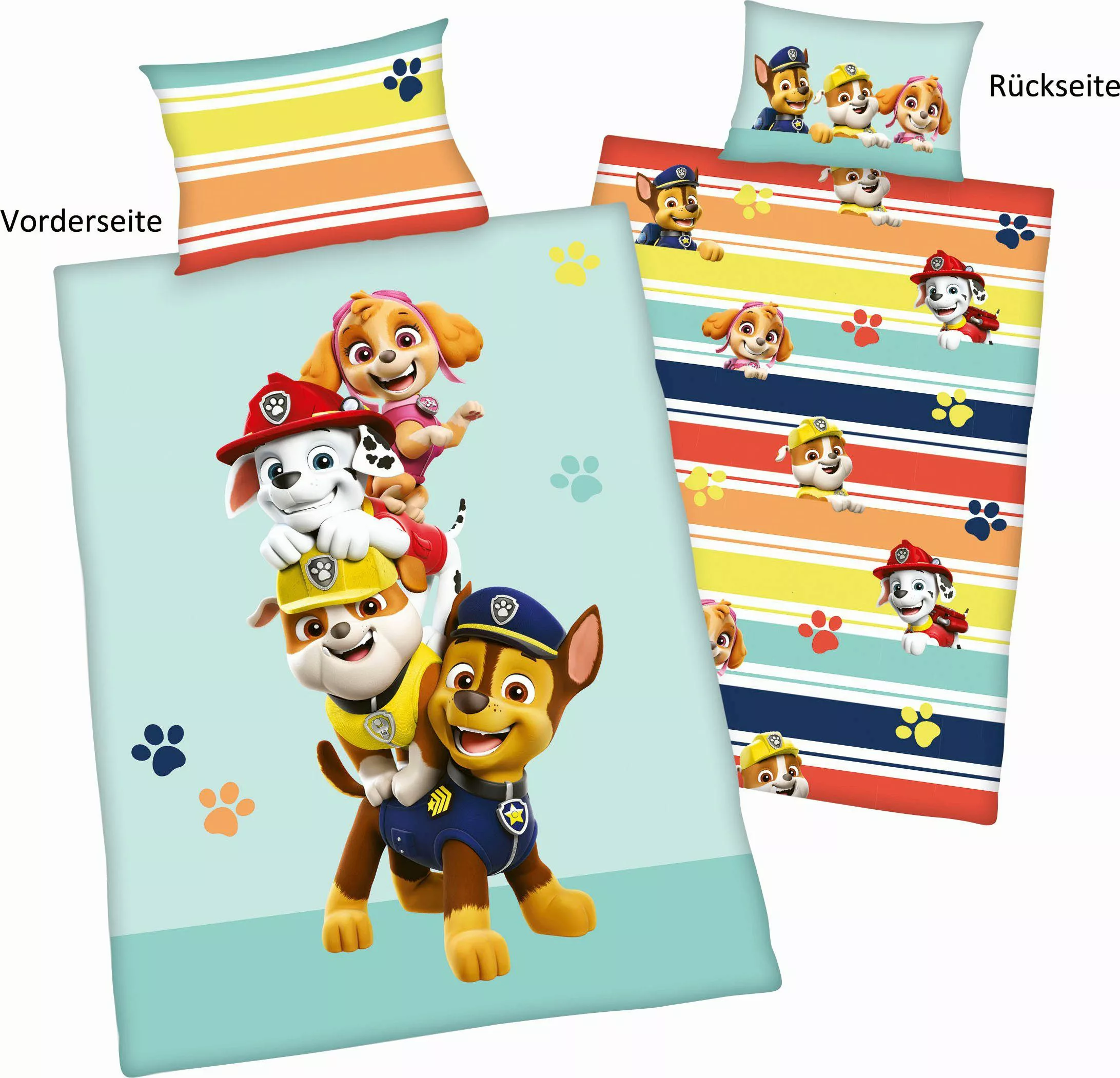 PAW PATROL Babybettwäsche Paw Patrol, Flanell, günstig online kaufen