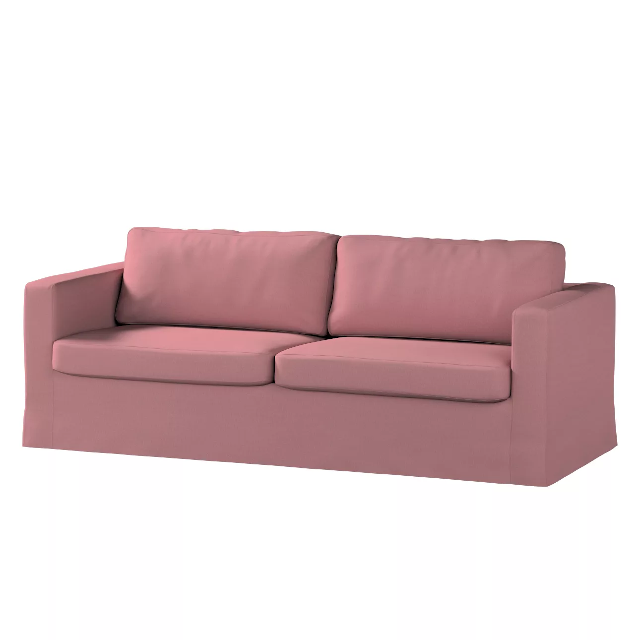 Bezug für Karlstad 3-Sitzer Sofa nicht ausklappbar, lang, altrosa, Bezug fü günstig online kaufen