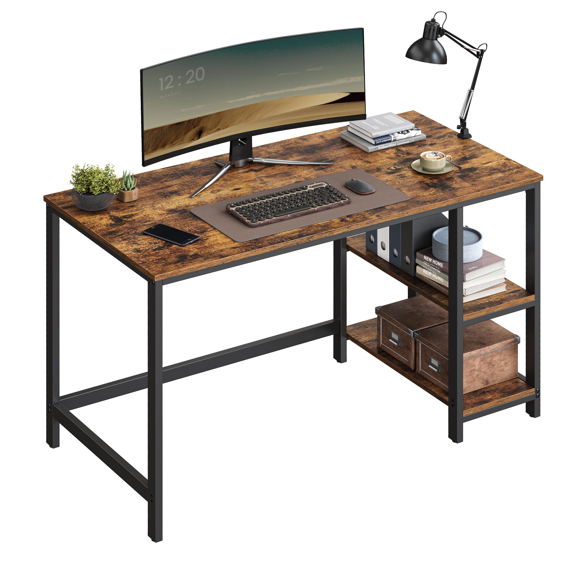 VASAGLE Schreibtisch Computertisch, Tisch, Bürotisch, 100/120/140cm, günstig online kaufen