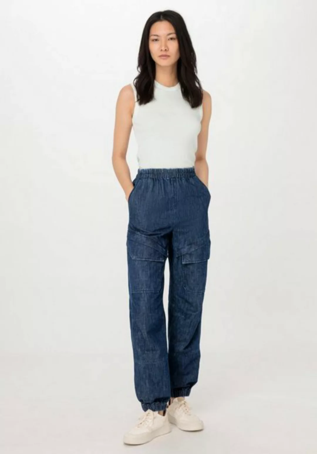 Hessnatur 5-Pocket-Jeans Cargo Relaxed aus Bio-Denim mit Kapok (1-tlg) günstig online kaufen