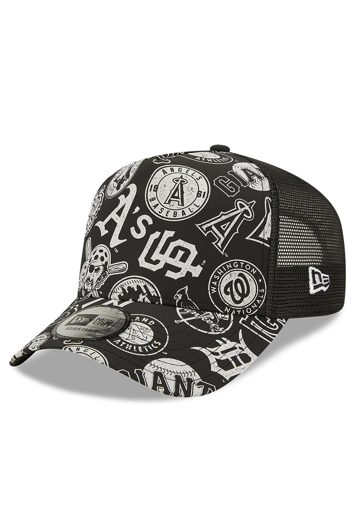 New Era AOP Trucker Adjustable Cap NY YANKEES Schwarz günstig online kaufen